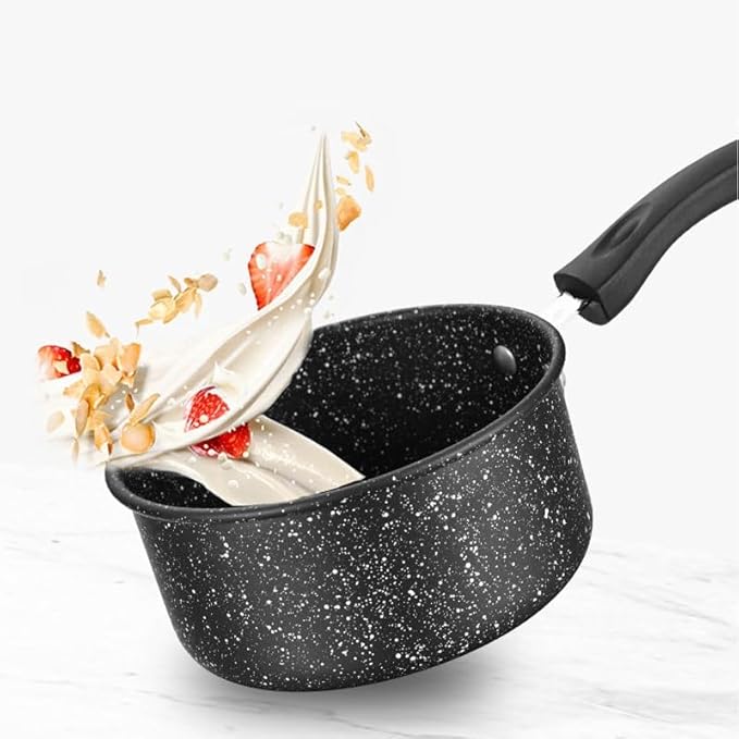 Easy to clean Medical Stone Coated Non Stick Cookware Set Three Piece Kitchen Pot Kitchen