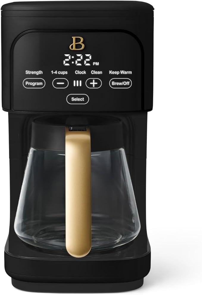 12 Cup Programmable Coffee Maker by Drew Barrymore (black)