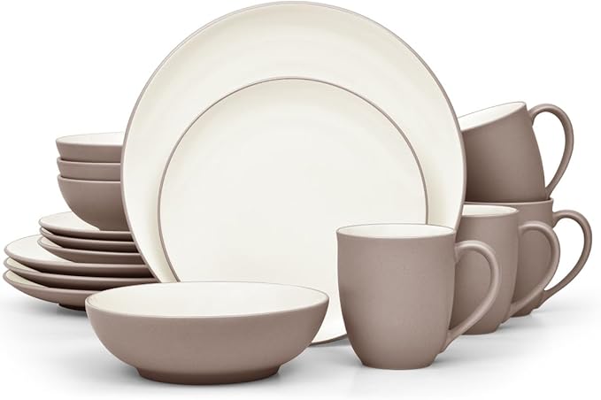 Noritake Colorwave Clay 16-Piece Coupe Dinnerware Set Service For 4