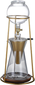Ice Drip Coffee Maker Cold Brew Drip Iced Coffee Maker Adjustable Speed Iced Tea Making Glass Pitcher Pot for Bar Camping