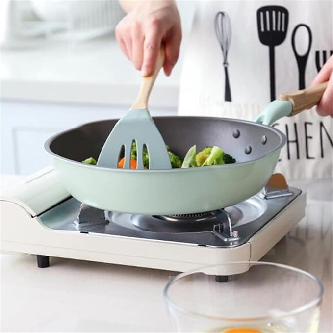 4pcs Gas Stove Induction Cooker Kitchen Non-Stick Frying Pan + Wok Cooking Cookware Set (D Small)