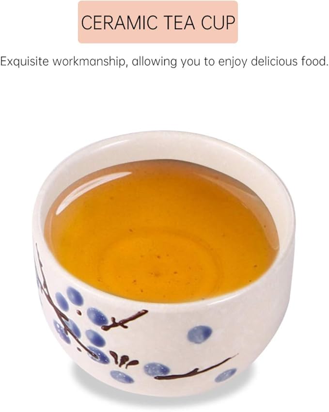 Hemoton Japanese Ceramic Dinnerware Set 6-Piece Asian Tableware Plates for Home Dining Kitchen 7.3 Inch Square Blue Dishware Set