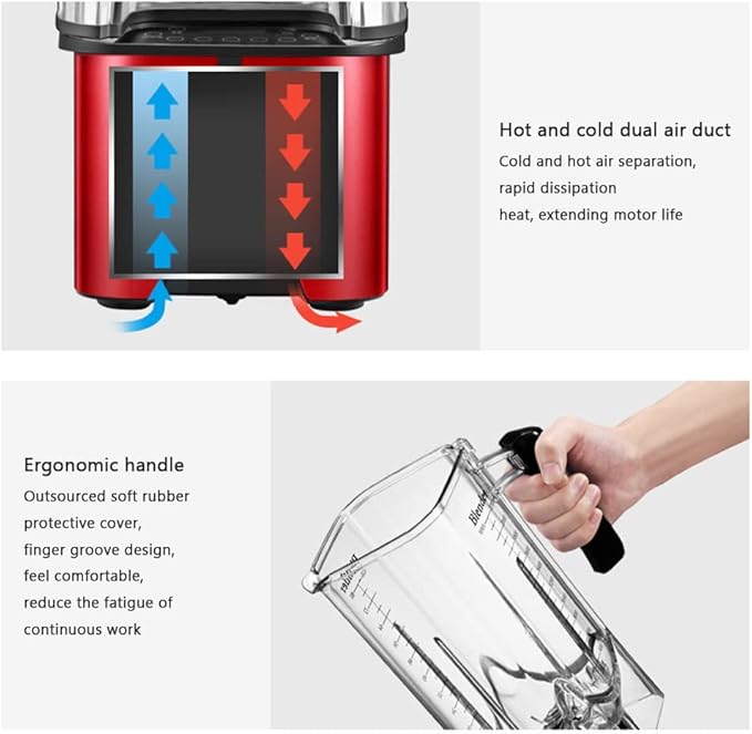 Blending Ice Crusher Countertop Blender 1500W High Power High Speed Blender for Crushing Ice Frozen Desserts Soups