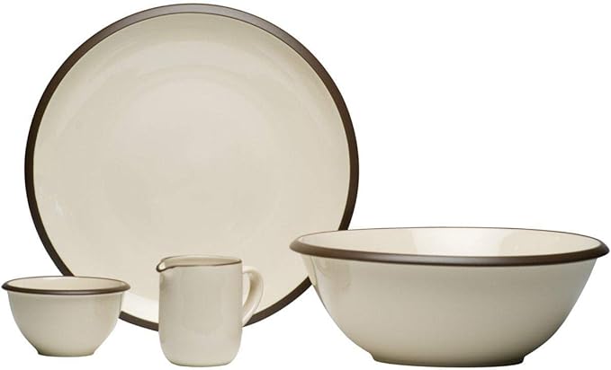Red Vanilla Vanilla Hampshire Cream 16 Piece Dinner Set 1 White