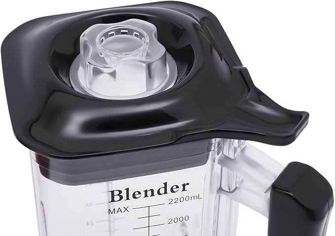 2.2L Commercial Blender Quiet Strong Smoothie Machine With Shield for Frozen Drinks Ice-cream 2200W Red