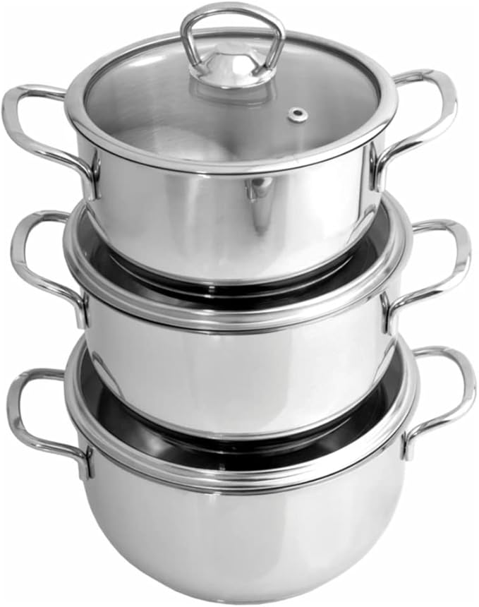 JSEIAJB Cookware Set 6 Piece Kitchen Gadgets Set Pots Pans Set Cooking Pot Set Nonstick Dinner Lunch