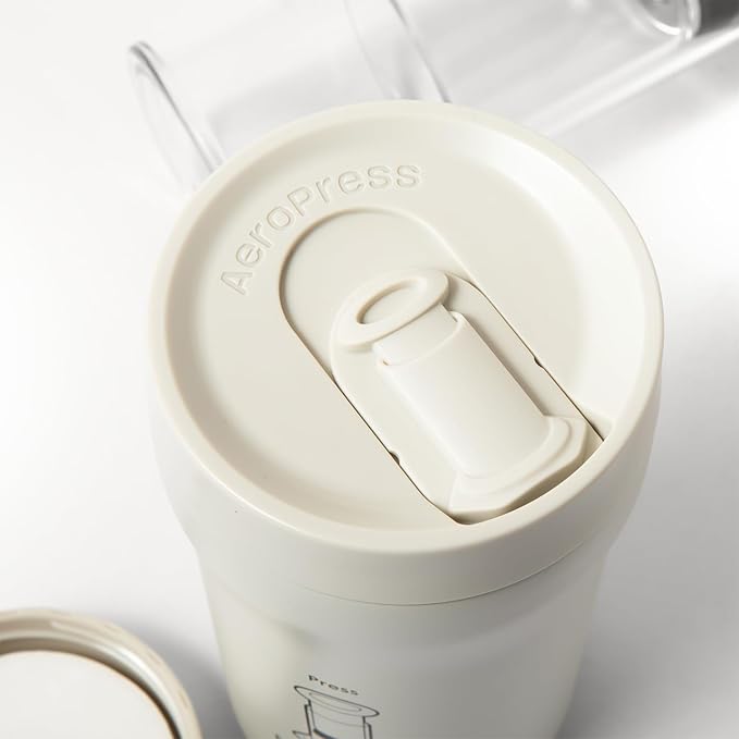 AeroPress Go Plus Small Portable Coffee Maker Kit Travel Camping &amp Office All-in-One French Press Pour-Over &amp Espresso Style Manual Brewer 2 Min Brew for Less Bitterness More Flavor Cr