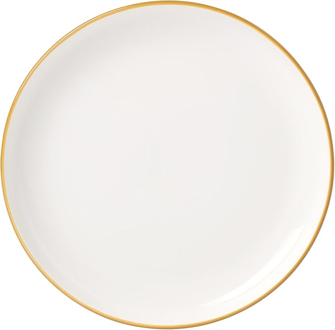Oneida Dinnerware Set 24/7 Colors Sunbaked 12-Piece Set Service For 4 Dishwasher Safe Microwave Safe Porcelain Plates And Bowls sets Autumn &amp Fall Dishes Home And Kitchen (Sunbaked 12 Pie