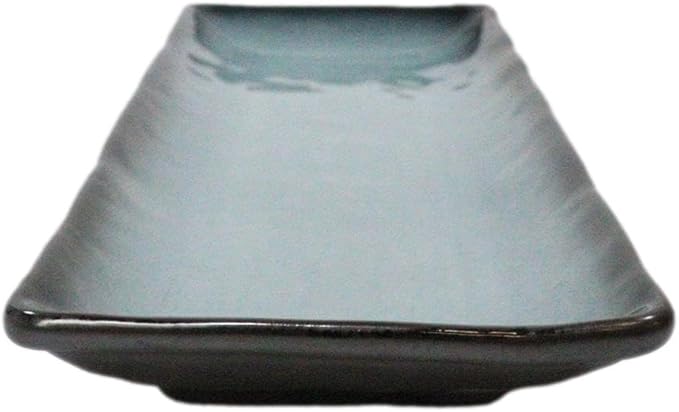 Ebros Gift Blue Sky Stars Artistic Seikai Porcelain Collection Dinnerware Serveware Kitchenware Set Asian Japanese Dining Restaurant Supply (Pack Of 5 Rectangular Serving Platter 14L)