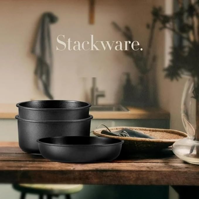 Nonstick Detachable Pots and Pans Set 6 Pieces Induction Cookware Set Oven/Dishwasher Safe Easy for Storage