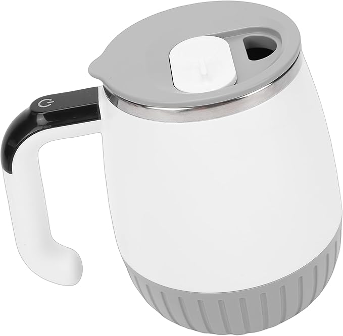 Focket Automatic Stirring Coffee Mug Smart Temperature Display Magnet Auto Stirring Portable Self Cup Rechargeable with USB Cable for Coffee Protein Powder