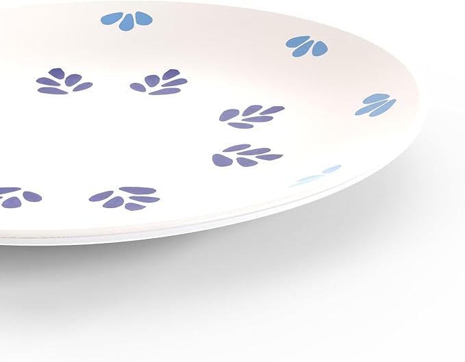 TervisHome Melamine - 12-Piece Dinnerware Set | MediterraBlue Collection | Durable Stoneware-like Quality Dishwasher Safe Perfect for Indoor and Outdoor Use