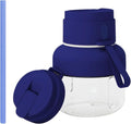 Electric Juicer for Shakes and Smoothies 28.7 Fl Oz Portable Blender 12-Vane USB-C Rechargeable Lid with Straw 850 Ml Blue