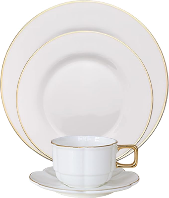 Light luxury Bone China Dinnerware Sets Service for 6Delicate afternoon tea Dinnerware SetSteak Dinner Plates Dish Setwedding hotel family gathering banquet AG