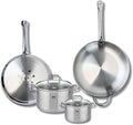 ELO 9508750 Cookware Set 4 Pieces 2 Frying Pans 28 and 32 cm and 2 Saucepans 14 and 20 cm Elo Profi Citrine Stainless Steel Induction