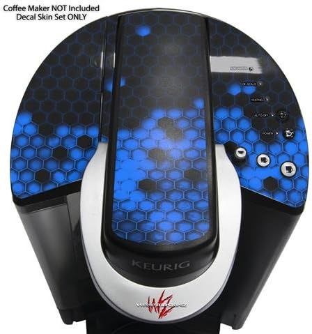 Decal Style Vinyl Skin compatible with Keurig K40 Elite Coffee Makers HEX Blue (COFFEE MAKER NOT INCLUDED)
