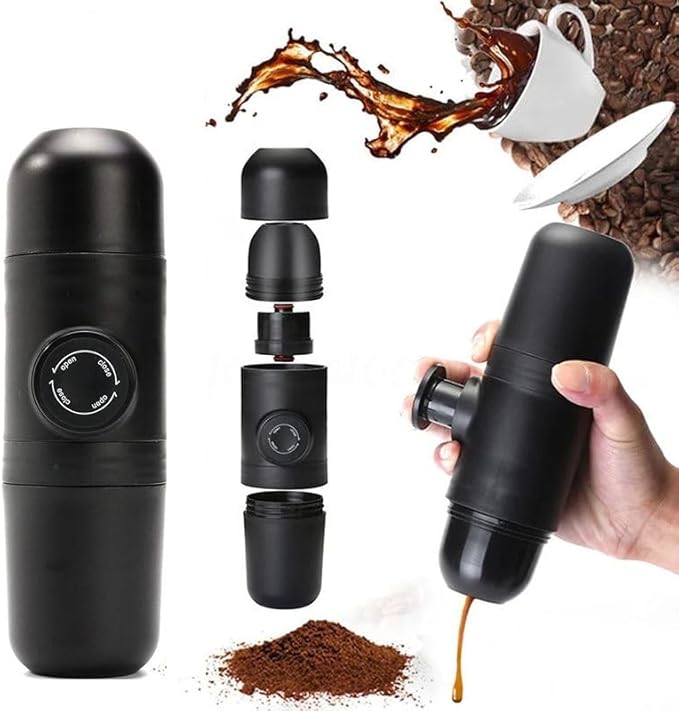 Portable Manual Mini Coffee MachinePortable Espresso MachineOriginal NS CapsulesTravel Coffee MakerManual Operated