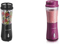 Hamilton Beach Personal Blender for Shakes and Smoothies with 14oz Travel Cup and Lid Black (51101A &amp Personal Blender for Shakes and Smoothies with 14oz Travel Cup and Lid