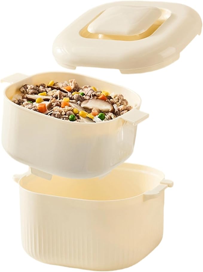 Microwave Rice Cooker - 1700ml Food Steamer Cookware Multi Use Microwaves Rice Pot Durable Cooking Accessory | Kitchen Home Party Microwaves for Kitchen Home Party Microwave