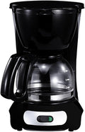 Small Drip Coffee Machine American Coffee Filter for 4-6 People Heat Preservation Tea Brewing Machine Office Tea Brewing Coffee PotBlack