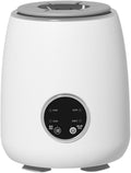 Electric Milk Bottle Shaker with LED Display Portable Adjustable Milk Blender for Night Shopping Camping Daily Use White(White)