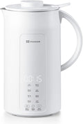 MOKKOM Nut Milk Maker 42oz Automatic Almond Milk Machine for Homemade Plant-Based Milk Oats Soy Dairy Free Beverages Soy Milk Maker with Delay Start/Keep Warm/Self-Cleaning/Boiling White