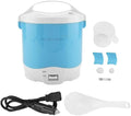 Mini Rice Cooker1.6L Portable Travel Single Small Rice Cooker with Keep Warm Function Anti Burning Non-Stick Coating Steamer for Grains White Rice Oatmeal Veggies(Blue)
