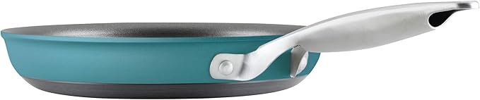Anolon Achieve Hard Anodized Nonstick Cookware Pots and Pans Set 9 Piece - Teal