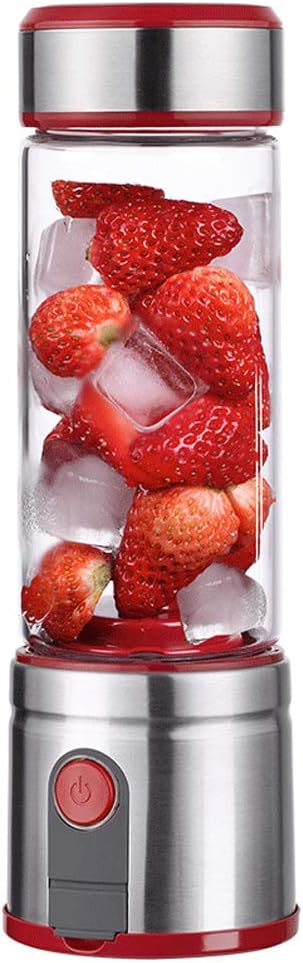 Portable Blender Mini Blender Smoothie Maker with USB Rechargeable Electric Blender Professional Commercial for Vegetables and Fruit Smoothie Maker Blender Food Processor 5100Mah 450MlSilver