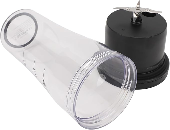 ZJchao Portable Blender 600ml USB Rechargeable Double Gear 6 Blades 18000rpm 4000mAh Cleaning Brush for Shakes Cup Compatible with Cups