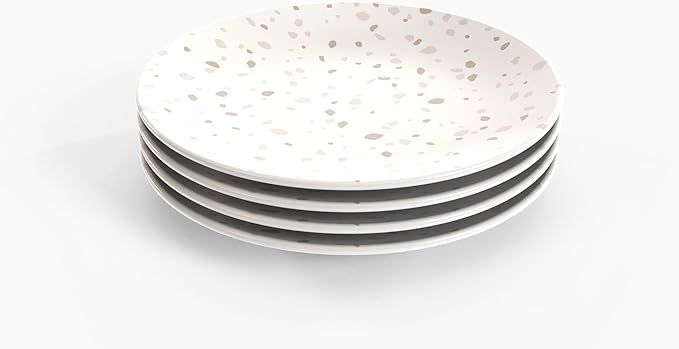 TervisHome Melamine - 12-Piece Dinnerware Set | Sandstone Collection | Durable Stoneware-like Quality Dishwasher Safe Perfect for Indoor and Outdoor Use