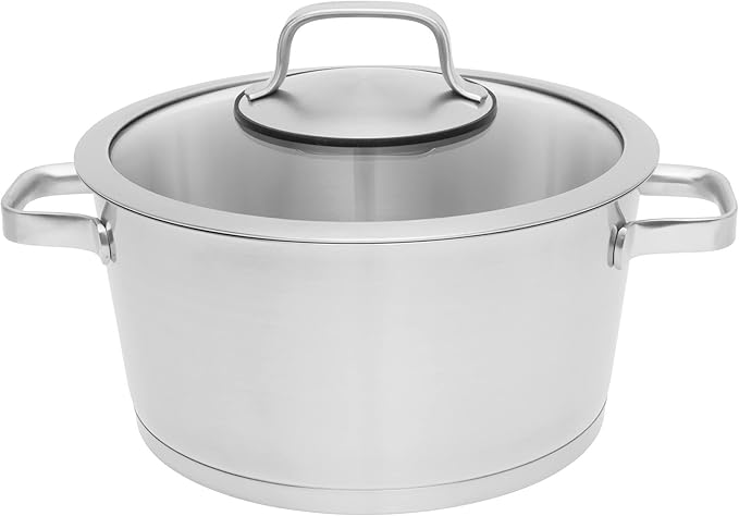 BergHOFF 1110005 10pc (S) Pans Saucepans – Kits Kit (Stainless Steel Stainless Steel Stainless Steel Stainless Steel Glass Ceramic Gas Halogen Induction Sealed Plate)