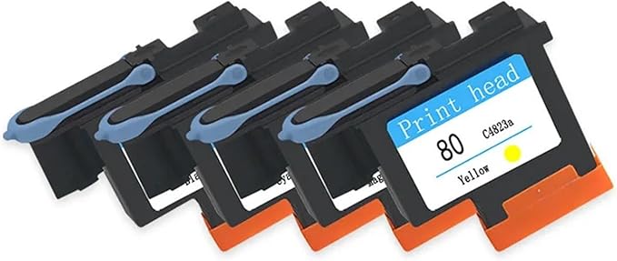 Compatible for HP 80 Printhead C4820A C4821A C4822A C4823A for HP80 Print Head for Designjet 1050 1055 1055cm 1050c Plus Printer(Cyan)