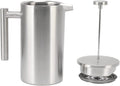 French Press Coffee Maker304 Grade Stainless Steel Coffee PressFrench Press Coffee Maker with Filter Double Wall Insulated Rust Proof Dishwasher Safe 1L