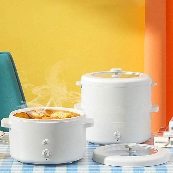 Portable rice cookerMultifunction Electric Cooking Machine Hot Pot Household 1-2 People Rice Cooker 2L Non-Stick Pan for Home