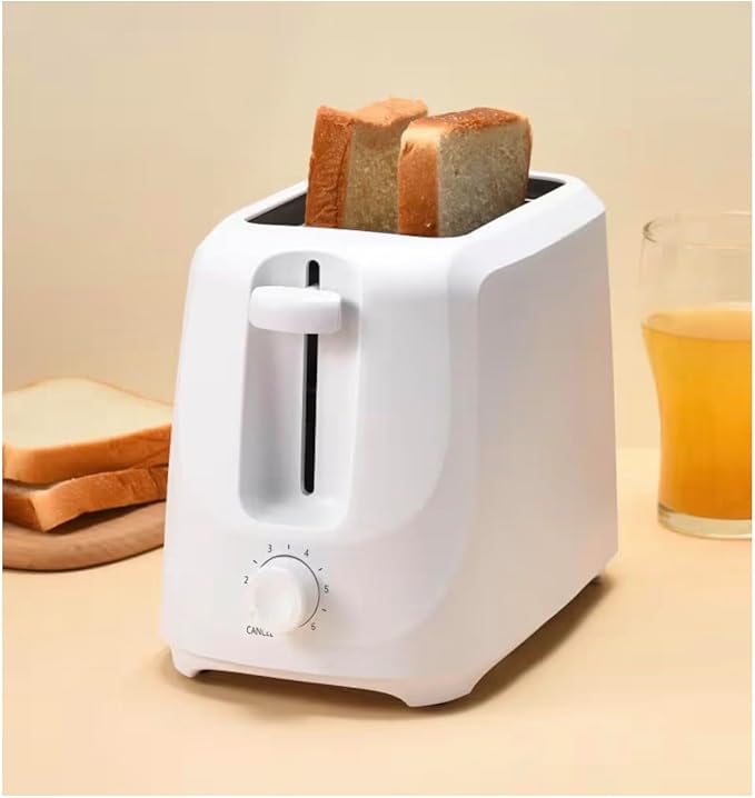 2-Toaster with 6 Shade Settings and Removable Crumb Tray Arctic White