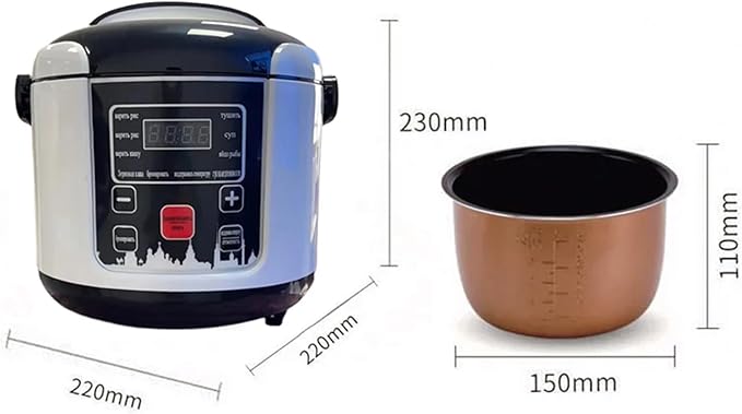 Rice Cookers 2L Electric Mini Rice Cooker MultiCooker Portable Car Rice Cooker Cooking Machine for Car and Truck Rice Maker