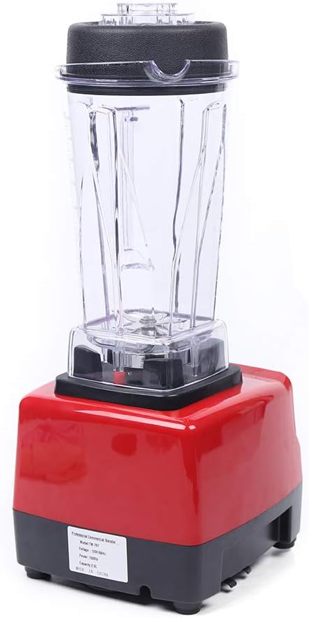 1500W Commercial Blender 2L Low Noise Smoothie Blender Mixer Juicer Power Food Processor AC 110V 60HZ Double Automatic Protection Circuit Over Temperature 27000 Per Minute (TM-767)