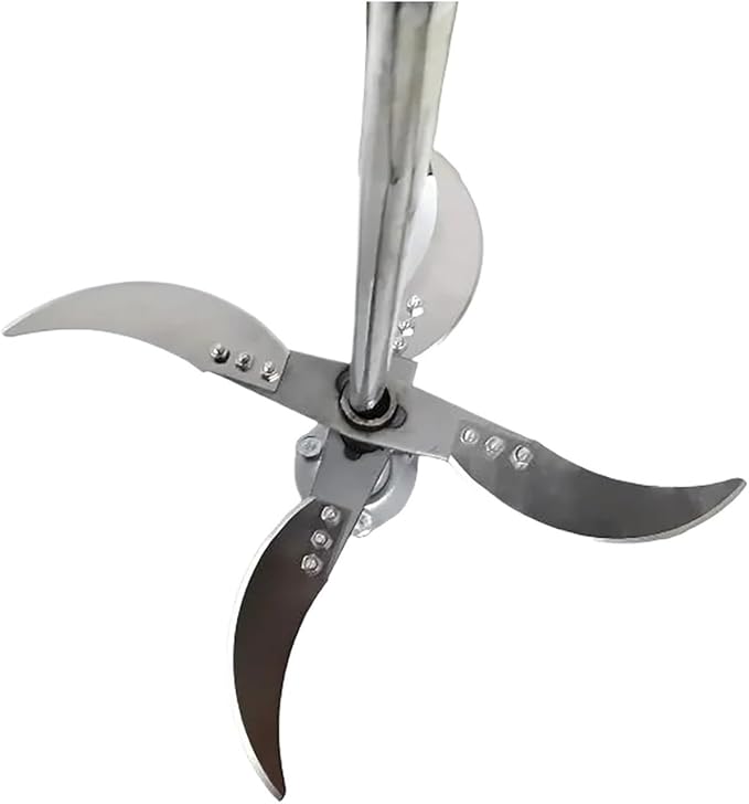 4 Blades Fruit Vegetable Cutter Blade With 50CM Rod Shaft Base Electric Drill Chopper For Farm Pig Feed Crusher Stirring Mixer