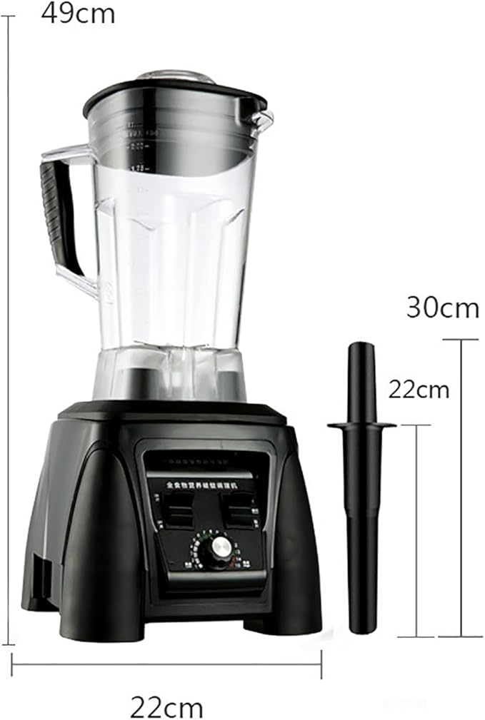 2200W Smoothie Blender 2L Commercial Smoothie Machine 26000 Rpm Countertop Blender Speed Adjustable with Automatic Cleaning for Kitchen Fruits Shakes Smoothies and Frozen Drinkser
