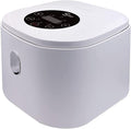 Rice Cooker - Rice Cooker with Steamer Basket Rice Cooker and Steamer-Warm Function (2.5L) 201 Stainless Steel Liner with Spatula and Measuring Cup for 1-4 People