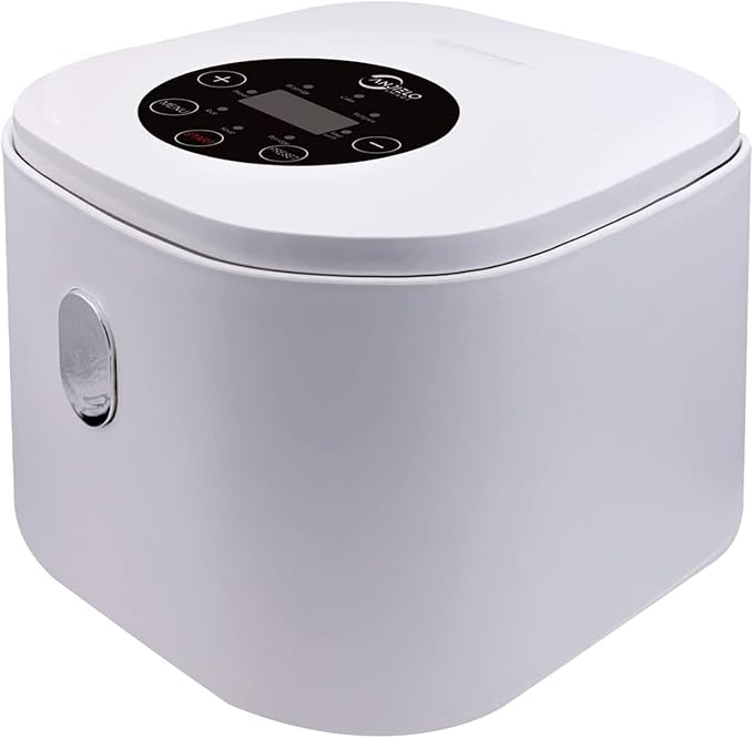 Rice Cooker - Rice Cooker with Steamer Basket Rice Cooker and Steamer-Warm Function (2.5L) 201 Stainless Steel Liner with Spatula and Measuring Cup for 1-4 People