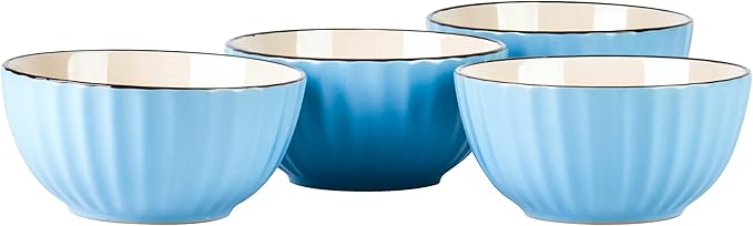 Osita Strip Stoneware 16pc Dinnerware Set Blue