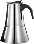 110V/220V Electric Coffee Maker 304 Stainless Steel Mocha Pot 300ml Percolator For Home Silver(220V Silver)