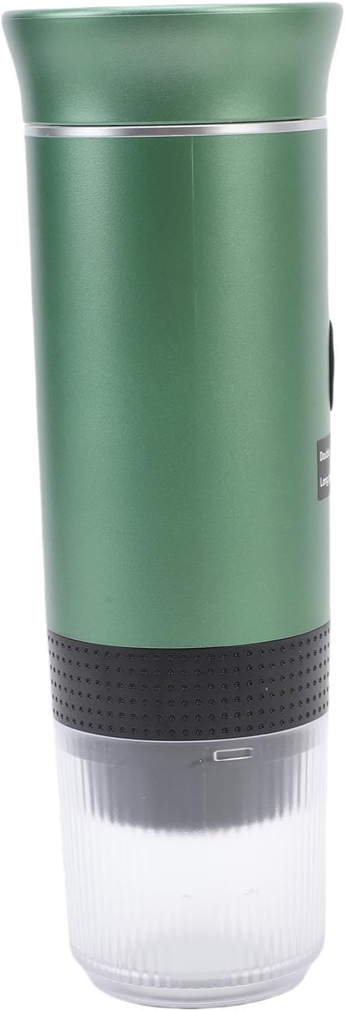 AUNMAS Automatic Portable Coffee Maker Electric Machine Mini Travel Coffee Maker with USB C Charging 20 Bar Pressure for Camping RV Office Travel (green)