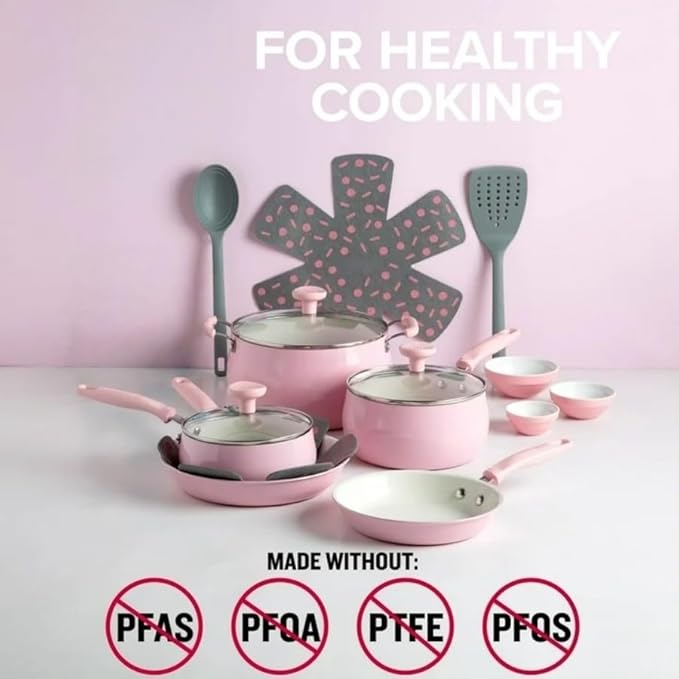 16 Piece Non-Stick Aluminum Cookware Set