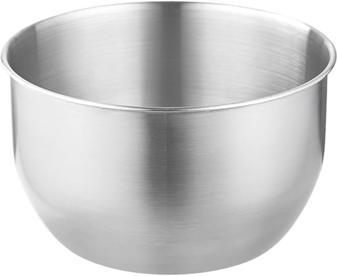 304 Stainless Steel Egg Beater Bowl Deepened Splash Proof Straight Edge Basin Baking Cake Whipped Cream Bowl(5500ml Large Size)