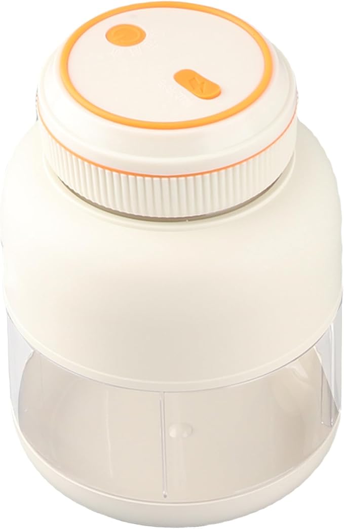 BRRNOO Bottle Personal With Leakproof Powerful Blending Handheld Fruit Mixer USB Rechargeable Personal Juicer Cup Smoothie For Portable Blenders (White)