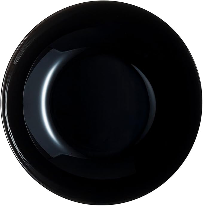 Luminarc Arcopal Zelie Black Glass Dinnerware Set 12 Pieces 4 Seater Black