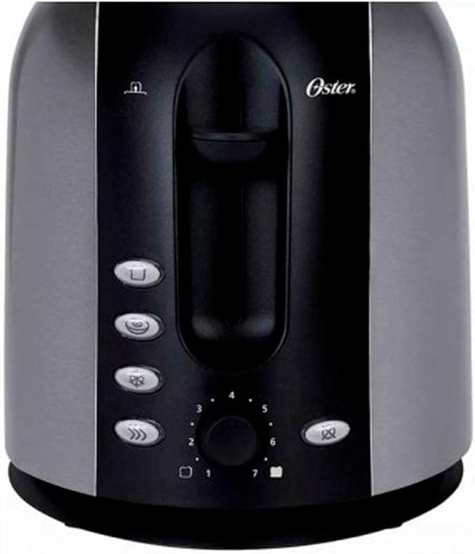 Oster 2-Slice Toaster with Extra Wide Slots Bagel Toaster for All Bread Types Brushed Stainless Steel